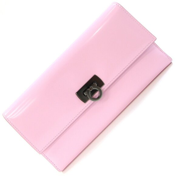 SALVATORE FERRAGAMO Pink Leather Wallet - Picture 1 of 6